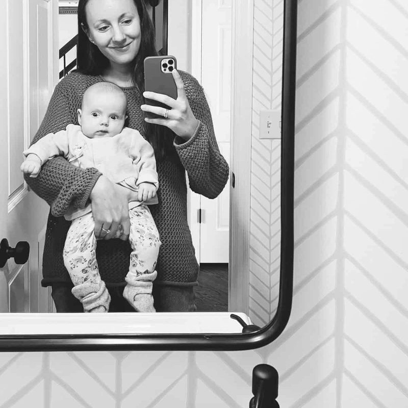 Lindsay holding Lena.