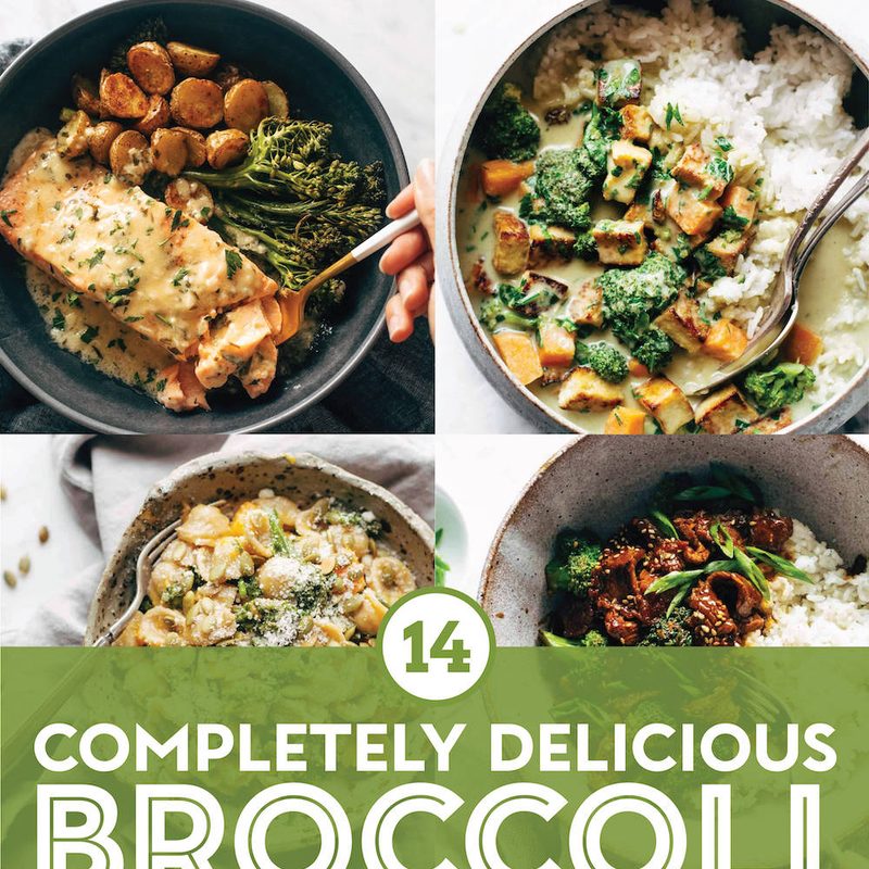 Brococli recipes in a collage.