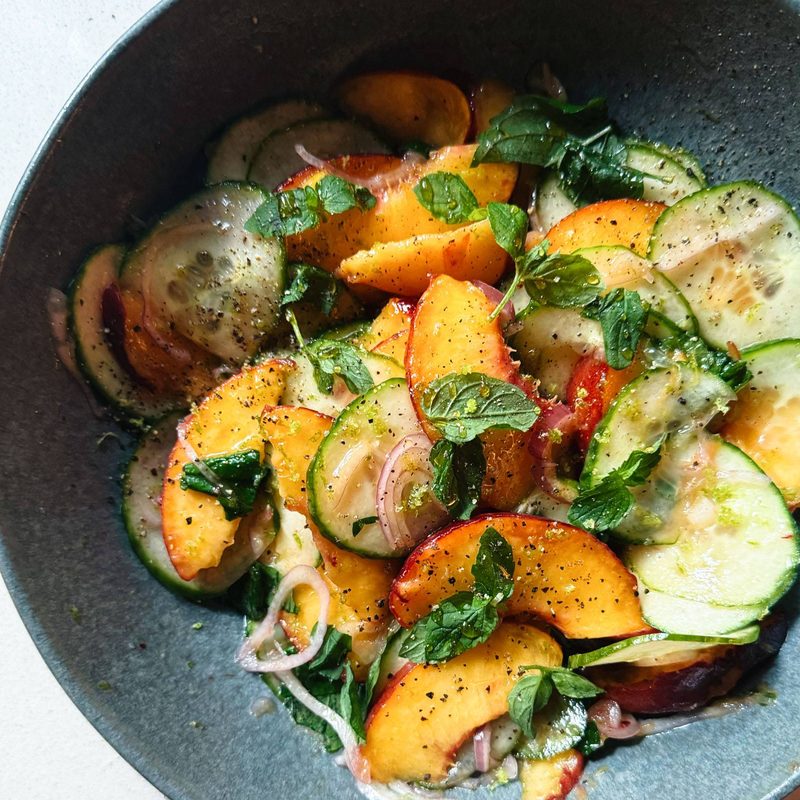 A picture of Gorgeous Peach Salad