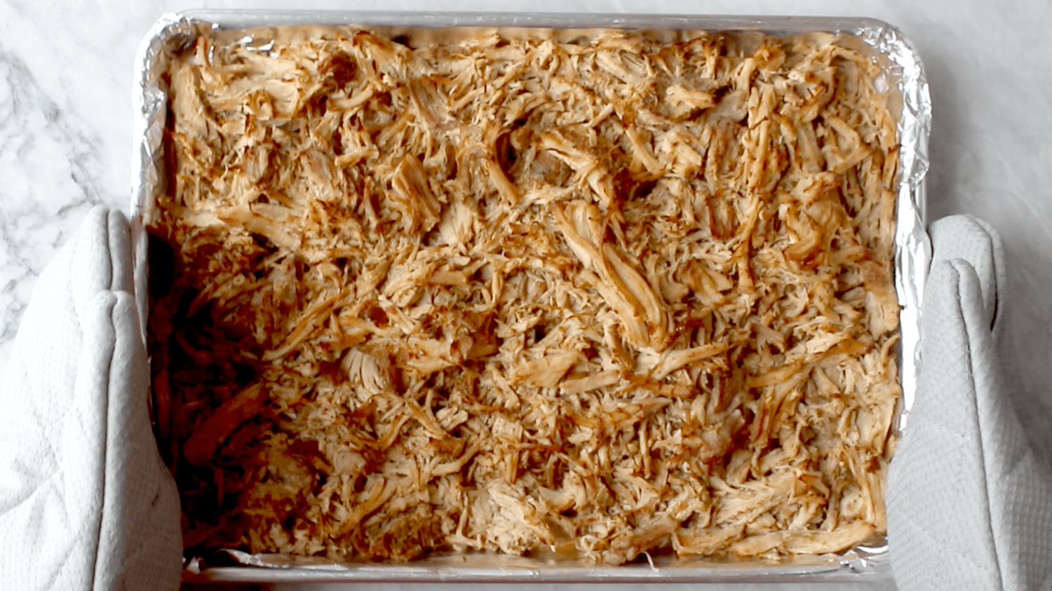 Browned pork on a sheet pan.