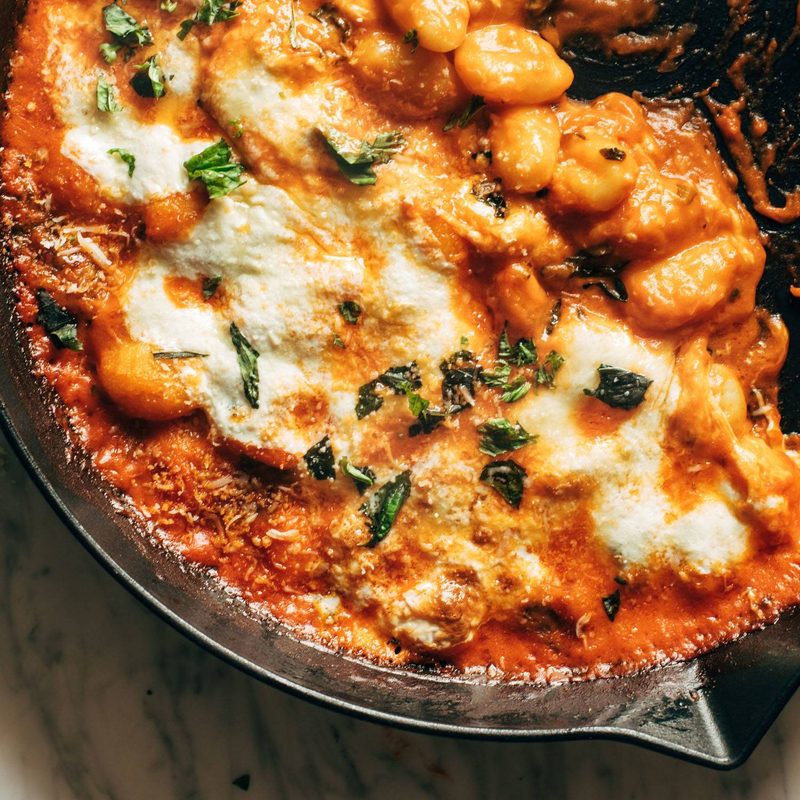 A picture of Three Cheese Baked Gnocchi with Spinach