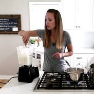 Lindsay making Creamy Cauliflower Sauce | pinchofyum.com