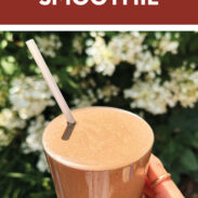 Chocolate cherry smoothie pin.