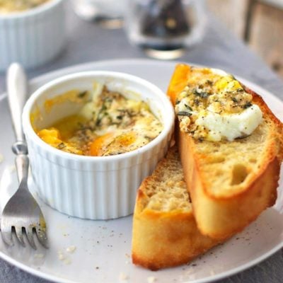 A picture of <span class="fn">Parmesan Baked Eggs