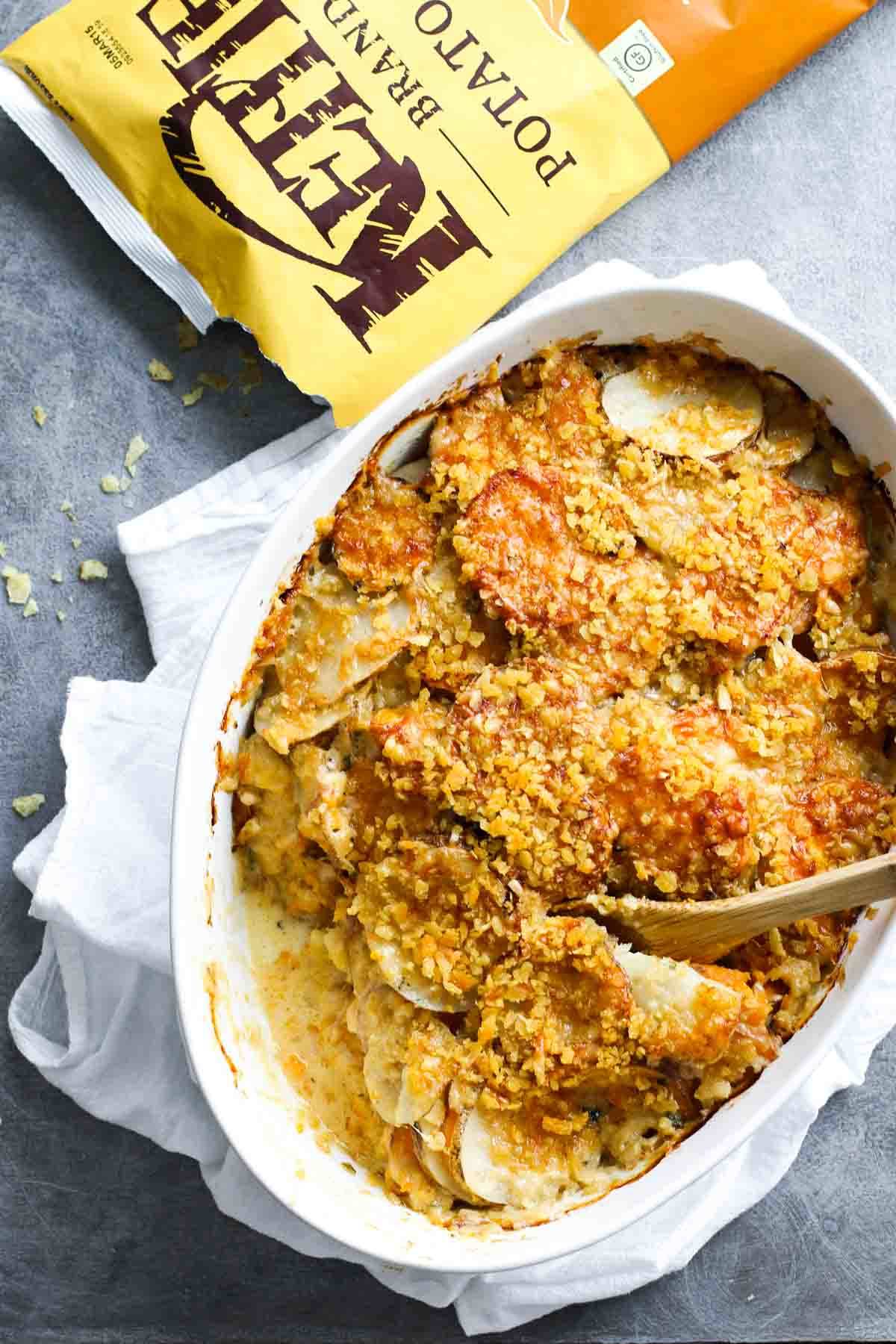 Garlic Herb Cheesy Potatoes.